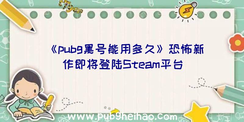 《pubg黑号能用多久》恐怖新作即将登陆Steam平台