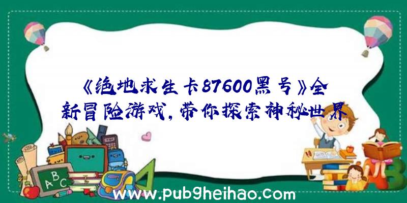 《绝地求生卡87600黑号》全新冒险游戏，带你探索神秘世界