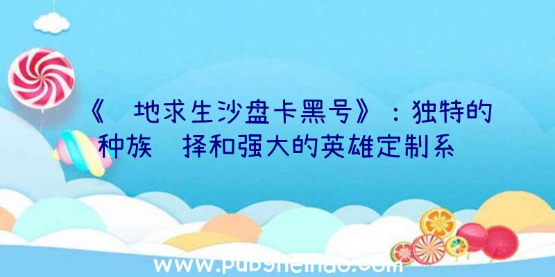 《绝地求生沙盘卡黑号》：独特的种族选择和强大的英雄定制系统