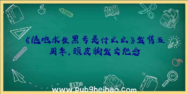 《绝地求生黑号是什么么》发售五周年，顽皮狗发文纪念