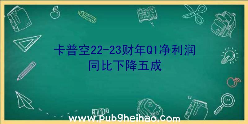 卡普空22-23财年Q1净利润同比下降五成