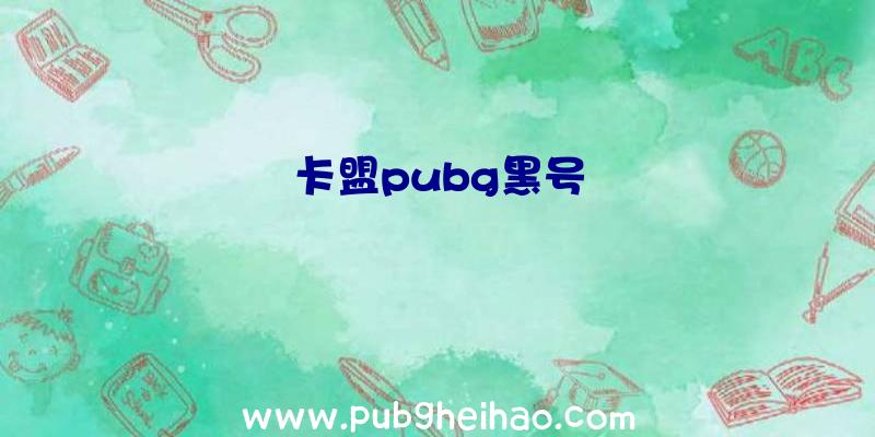 卡盟pubg黑号