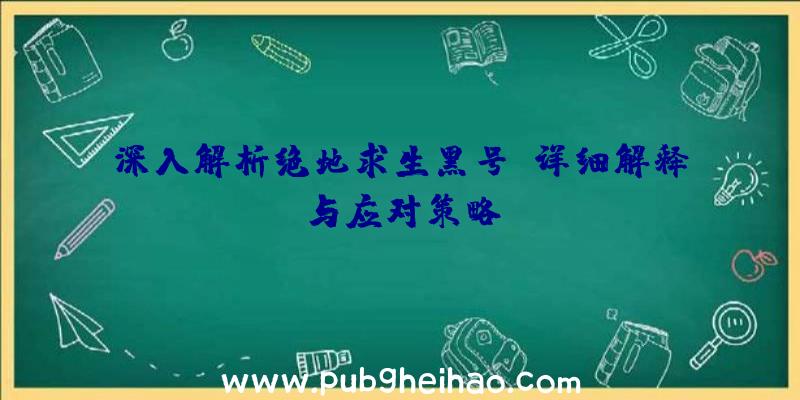 深入解析绝地求生黑号：详细解释与应对策略