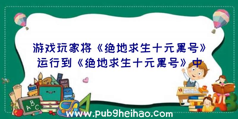 游戏玩家将《绝地求生十元黑号》运行到《绝地求生十元黑号》中