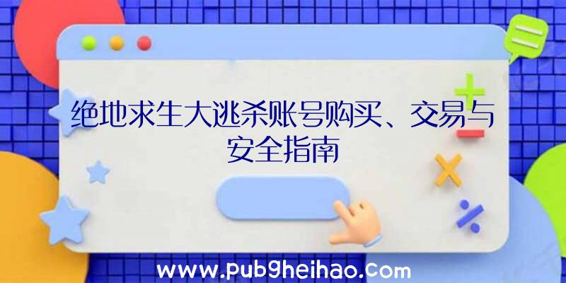 绝地求生大逃杀账号购买、交易与安全指南