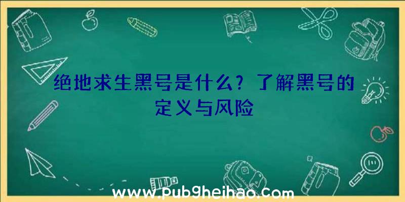 绝地求生黑号是什么？了解黑号的定义与风险