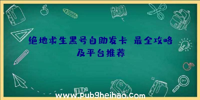 绝地求生黑号自助发卡：最全攻略及平台推荐