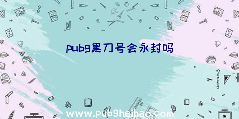 pubg黑刀号会永封吗