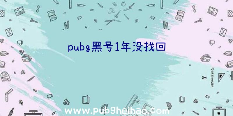 pubg黑号1年没找回