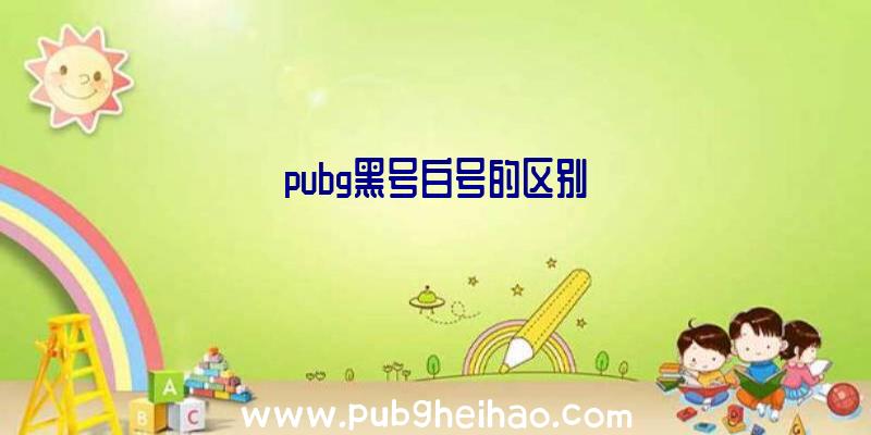 pubg黑号白号的区别