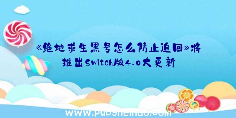 《绝地求生黑号怎么防止追回》将推出Switch版4.0大更新,创意总监表示2022年是最繁忙的一年之一