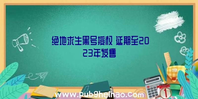 《绝地求生黑号授权》延期至2023年发售